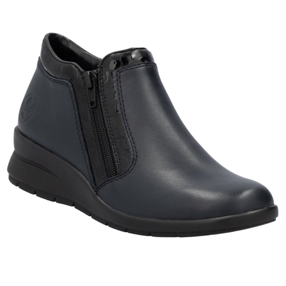 Rieker L4883 Zip Up Ankle Boot - Blue - image 001 |ww_colour=blue|ww_order=001|