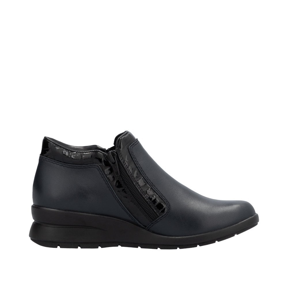 Rieker L4883 Zip Up Ankle Boot - Blue - image 002 |ww_colour=blue|ww_order=002|