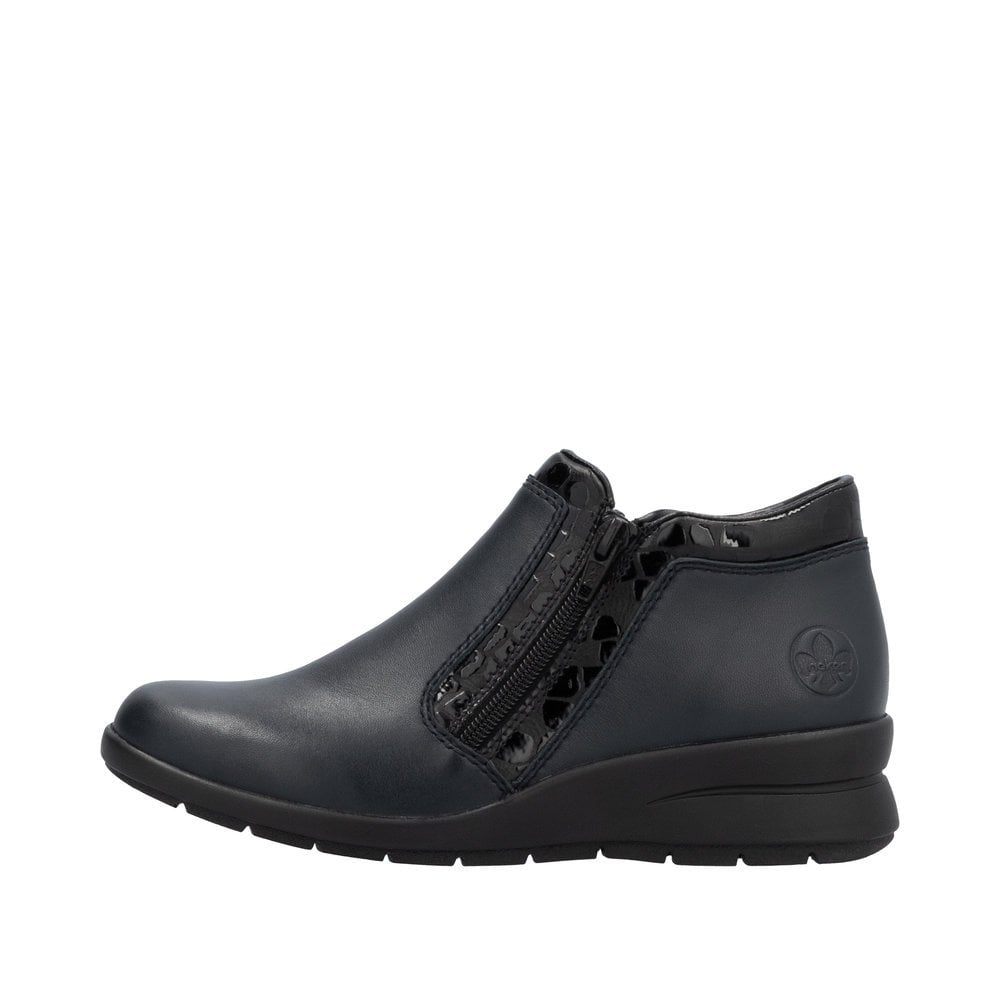 Rieker L4883 Zip Up Ankle Boot - Blue - image 005 |ww_colour=blue|ww_order=005|