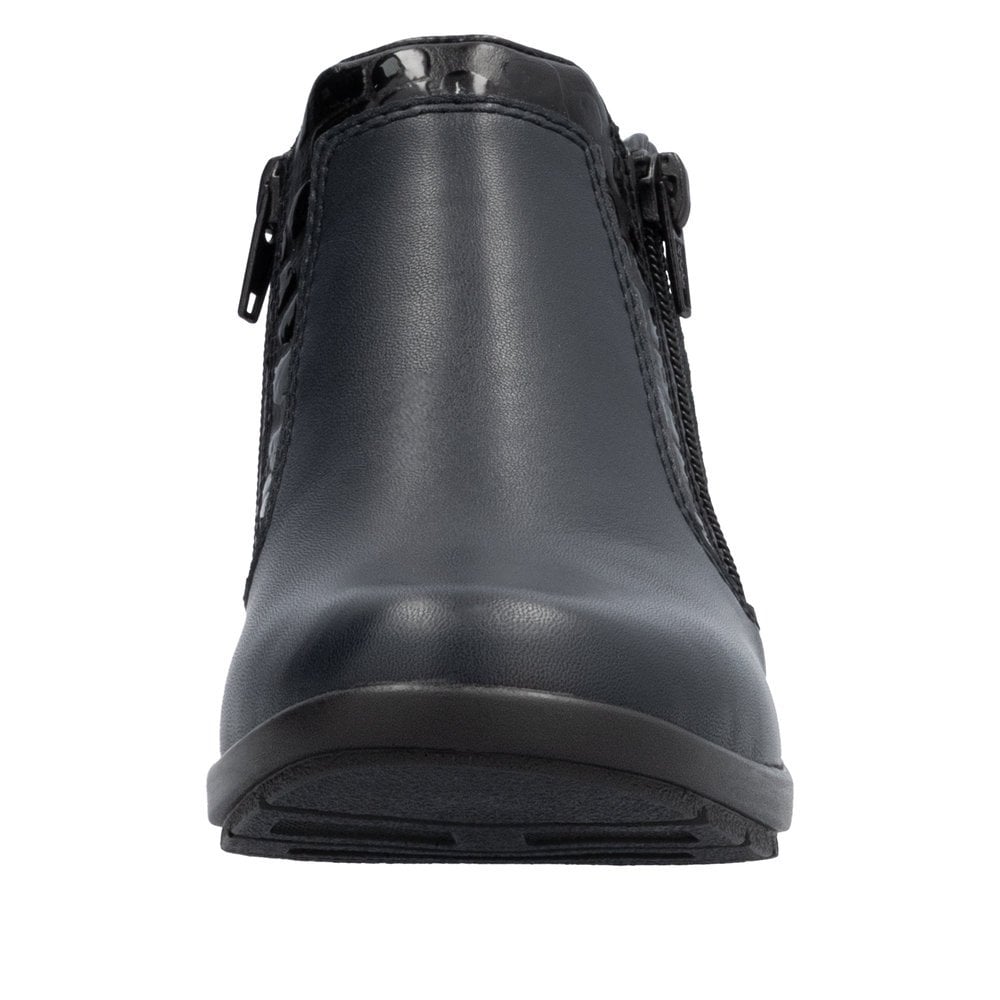 Rieker L4883 Zip Up Ankle Boot - Blue - image 006 |ww_colour=blue|ww_order=006|
