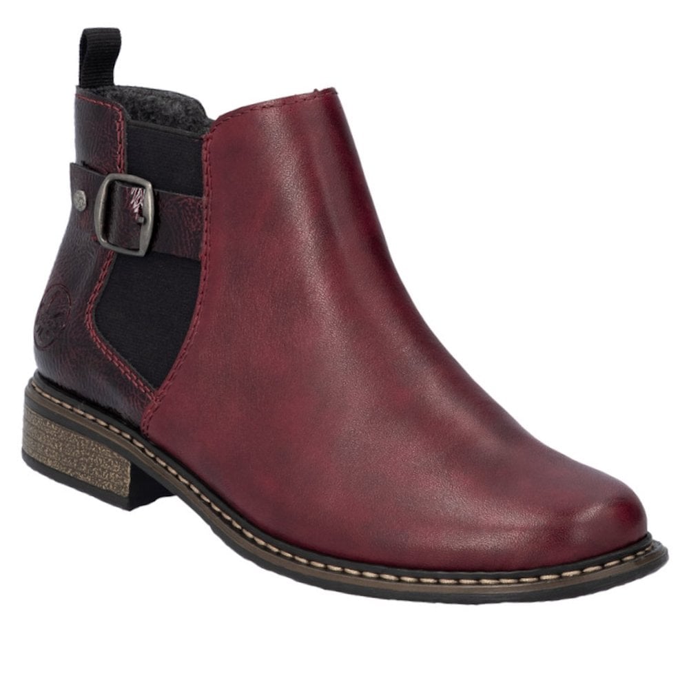 Rieker Z4965 Cristallino Ankle Boot - Red - image 001 |ww_colour=red|ww_order=001|