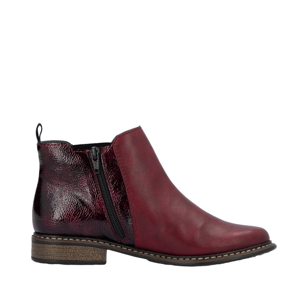 Rieker Z4965 Cristallino Ankle Boot - Red - image 002 |ww_colour=red|ww_order=002|