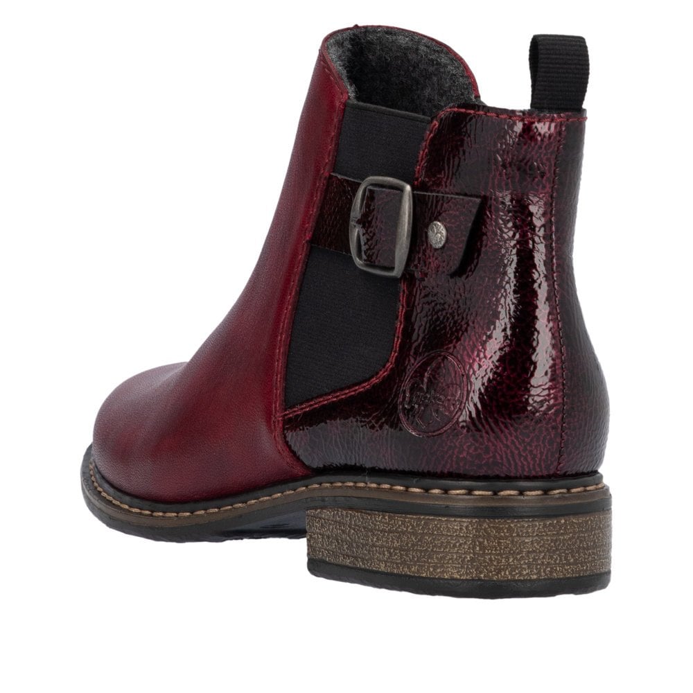 Rieker Z4965 Cristallino Ankle Boot - Red - image 003 |ww_colour=red|ww_order=003|