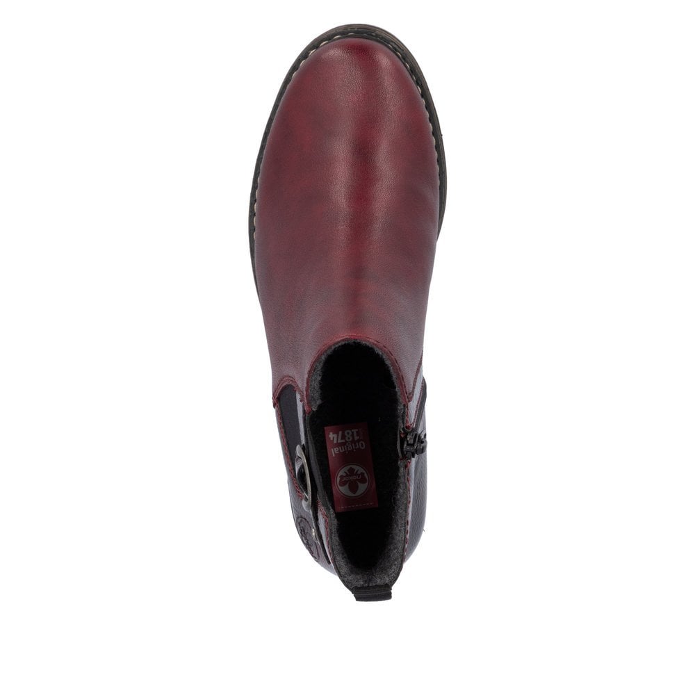 Rieker Z4965 Cristallino Ankle Boot - Red - image 004 |ww_colour=red|ww_order=004|