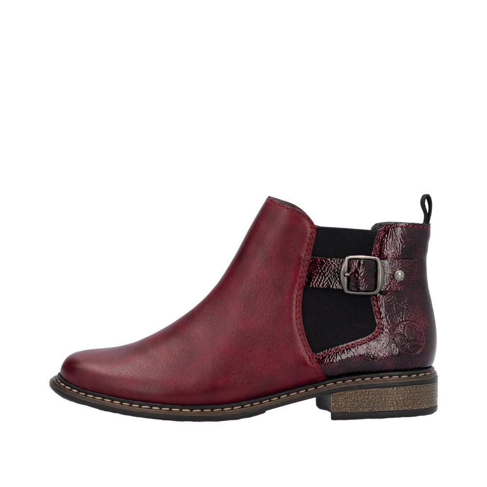 Rieker Z4965 Cristallino Ankle Boot - Red - image 005 |ww_colour=red|ww_order=005|