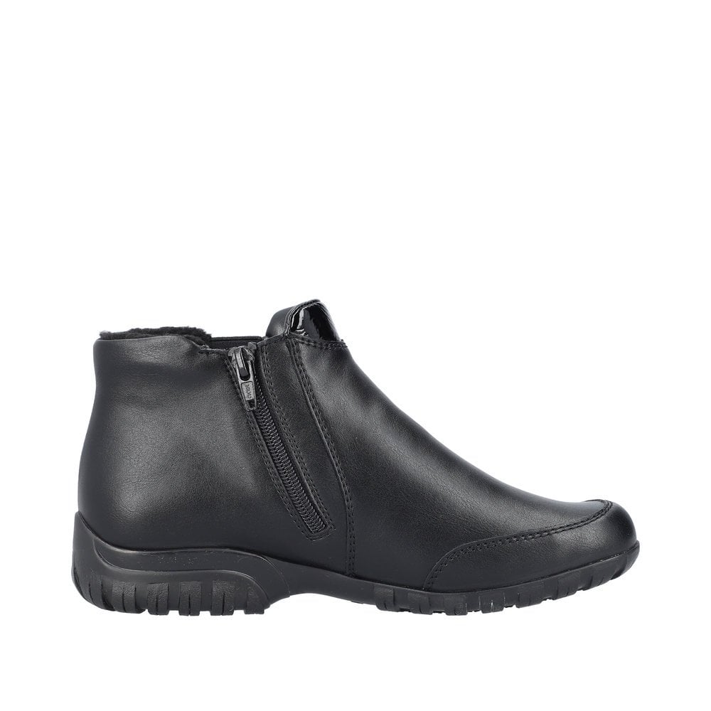 Rieker L4665 Zip Up Ankle Boot - Black - image 003 |ww_colour=black|ww_order=003|