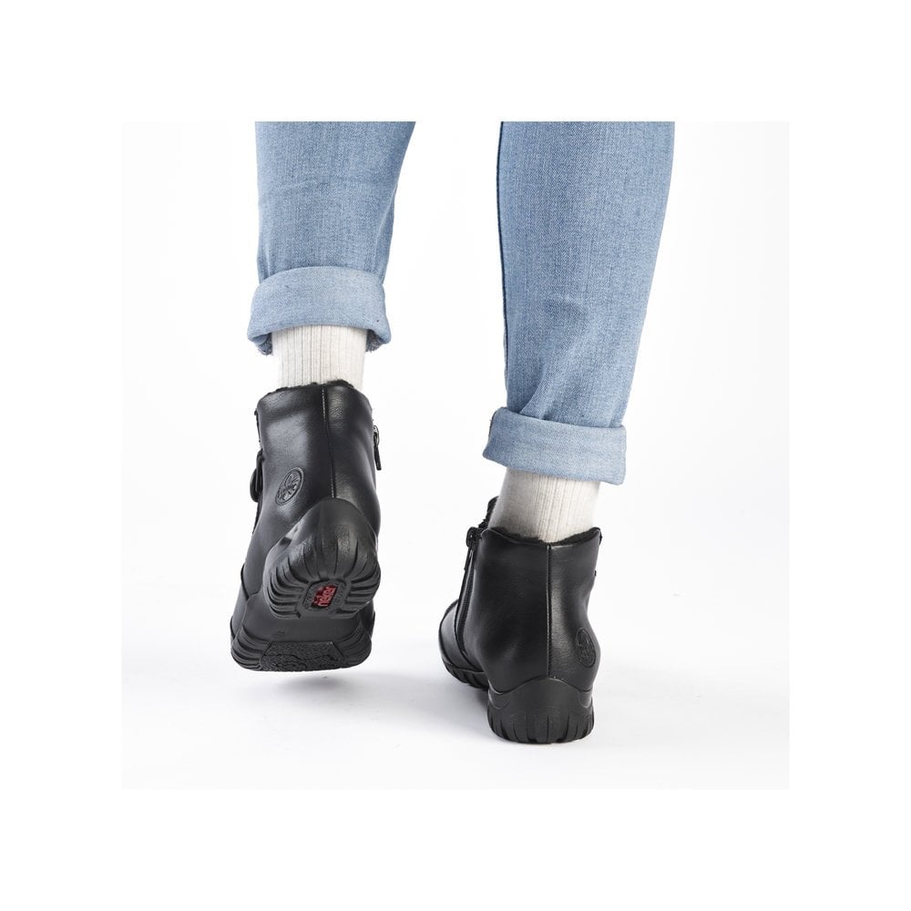 Rieker L4665 Zip Up Ankle Boot - Black - image 004 |ww_colour=black|ww_order=004|