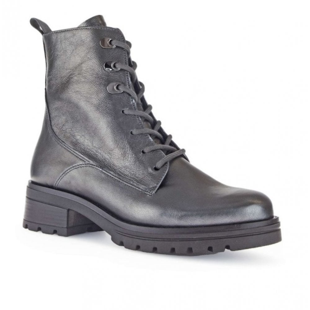 Gabor 786 Zip/Lace-up Ankle Boot - Antique Silver - image 001 |ww_colour=antique-silver|ww_order=001|