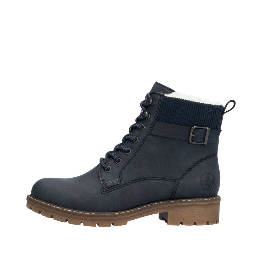 Rieker Y9102 Lace /Zip Up Ankle Boot - Blue - image 005 |ww_colour=blue|ww_order=005|