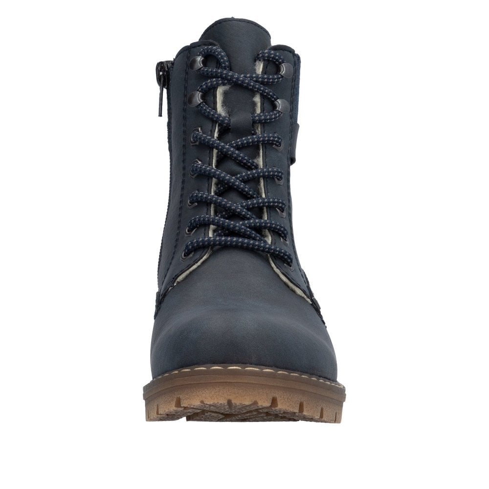 Rieker Y9102 Lace /Zip Up Ankle Boot - Blue - image 006 |ww_colour=blue|ww_order=006|