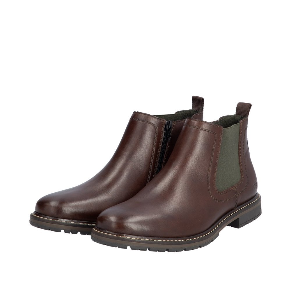 Rieker 13757 Brown Men's Zip-up Boot - Brown - image 010 |ww_colour=brown|ww_order=010|