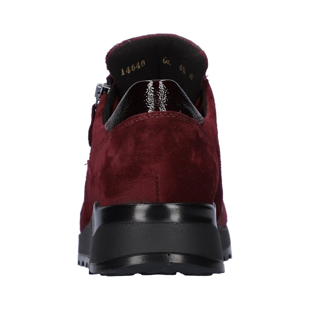 Waldlaufer Hiroko Lace Up & Zip Fastening - Merlot - image 005 |ww_colour=merlot|ww_order=005|