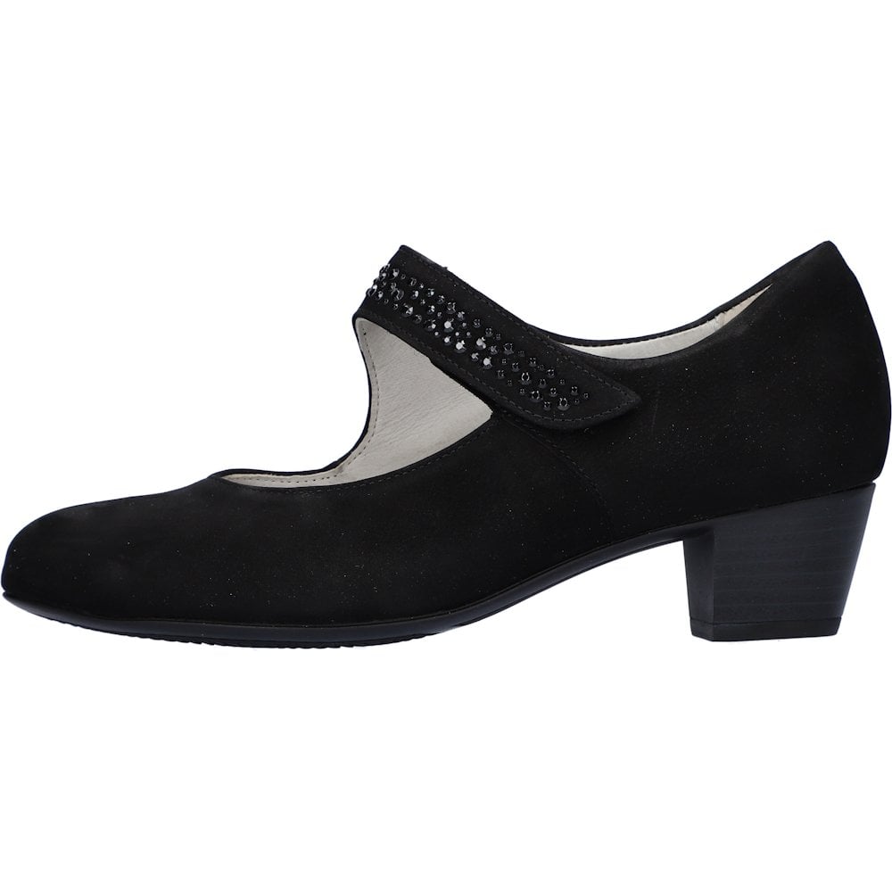 Waldlaufer Hilaria Heeled Mary Jane Shoe - Black - image 002 |ww_colour=black|ww_order=002|