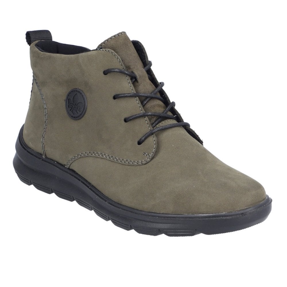 Rieker Lace/Zip up Ankle Boot - Green - image 001 |ww_colour=green|ww_order=001|