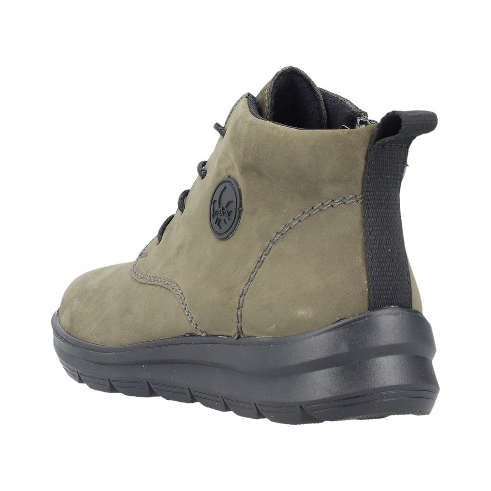 Rieker Lace/Zip up Ankle Boot - Green - image 002 |ww_colour=green|ww_order=002|