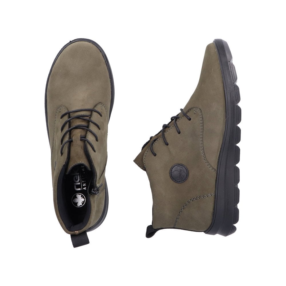 Rieker Lace/Zip up Ankle Boot - Green - image 005 |ww_colour=green|ww_order=005|