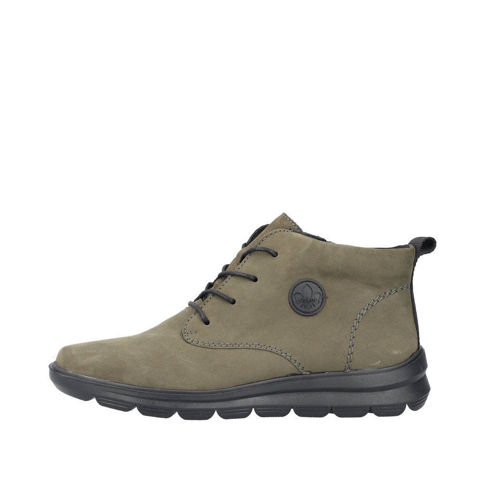 Rieker Lace/Zip up Ankle Boot - Green - image 008 |ww_colour=green|ww_order=008|
