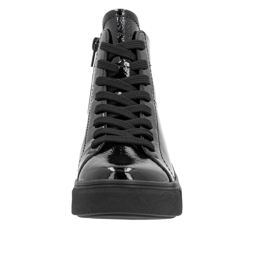 Rieker W0561 Patent Lace Up Boot - Black Patent - image 007 |ww_colour=black-patent|ww_order=007|