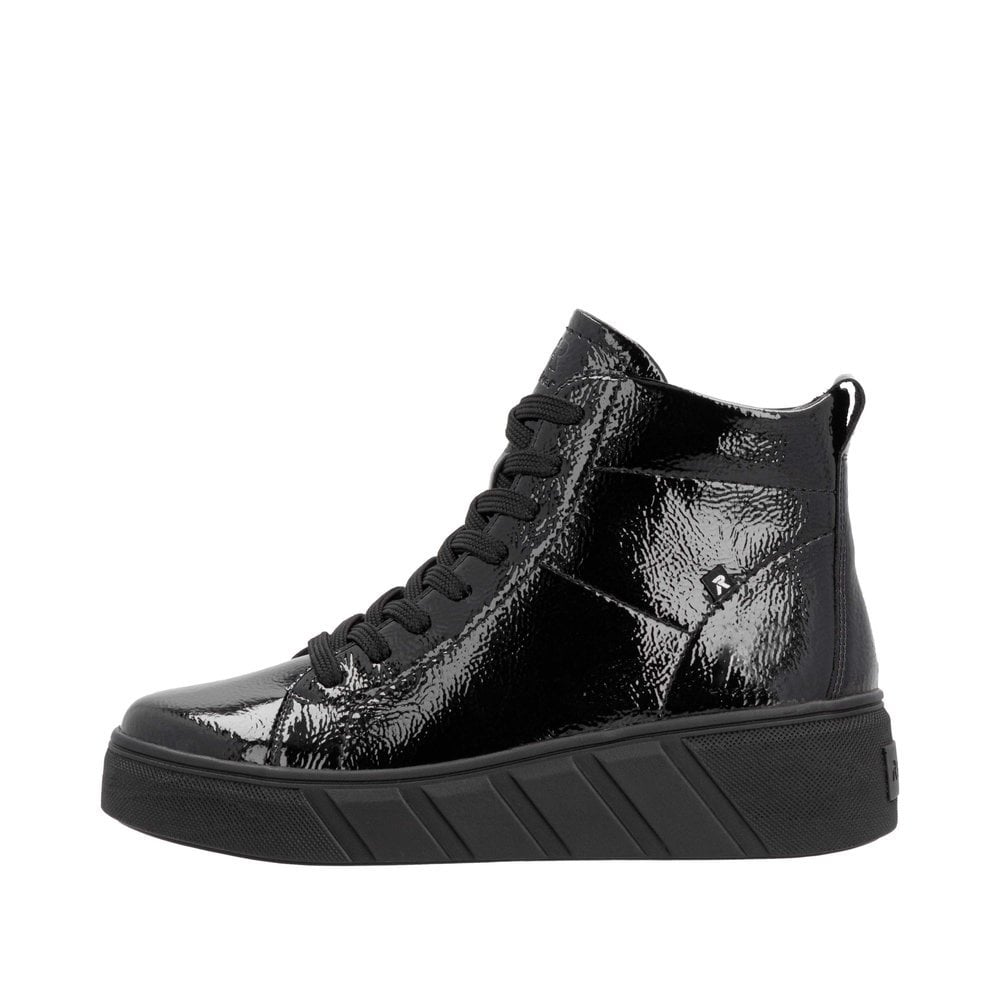 Rieker W0561 Patent Lace Up Boot - Black Patent - image 008 |ww_colour=black-patent|ww_order=008|