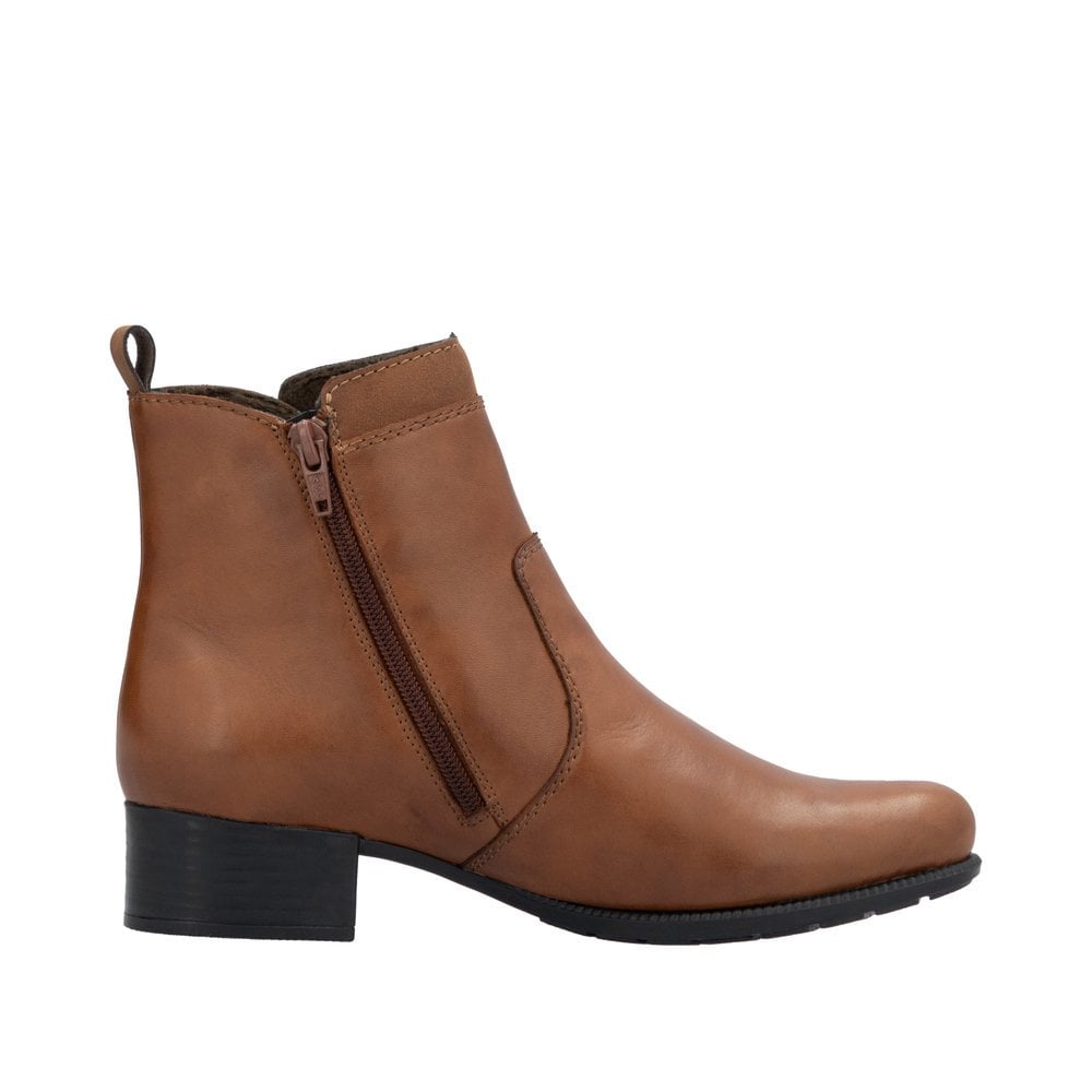 Rieker 78658 Heeled Ankle Boot - Brown - image 003 |ww_colour=brown|ww_order=003|