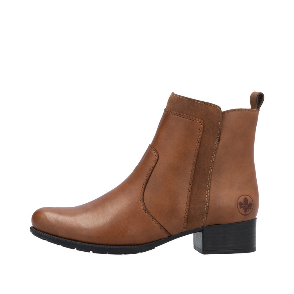 Rieker 78658 Heeled Ankle Boot - Brown - image 005 |ww_colour=brown|ww_order=005|
