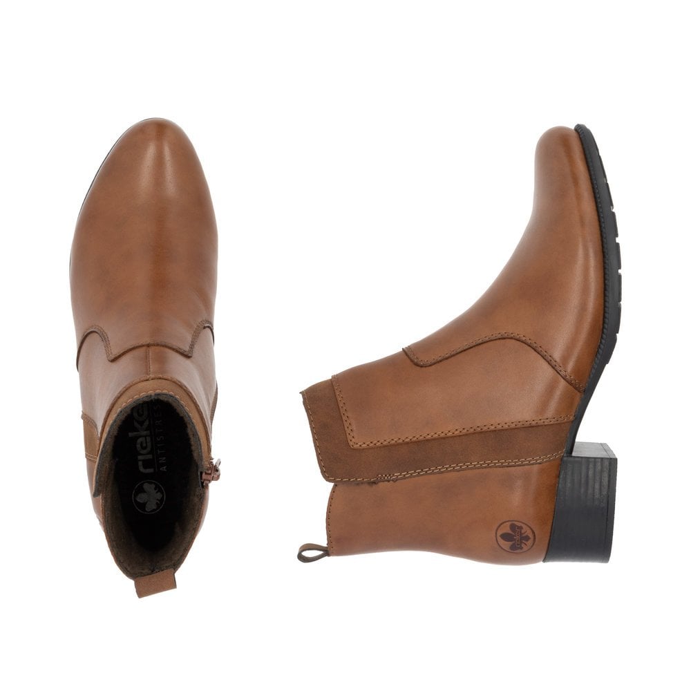 Rieker 78658 Heeled Ankle Boot - Brown - image 008 |ww_colour=brown|ww_order=008|