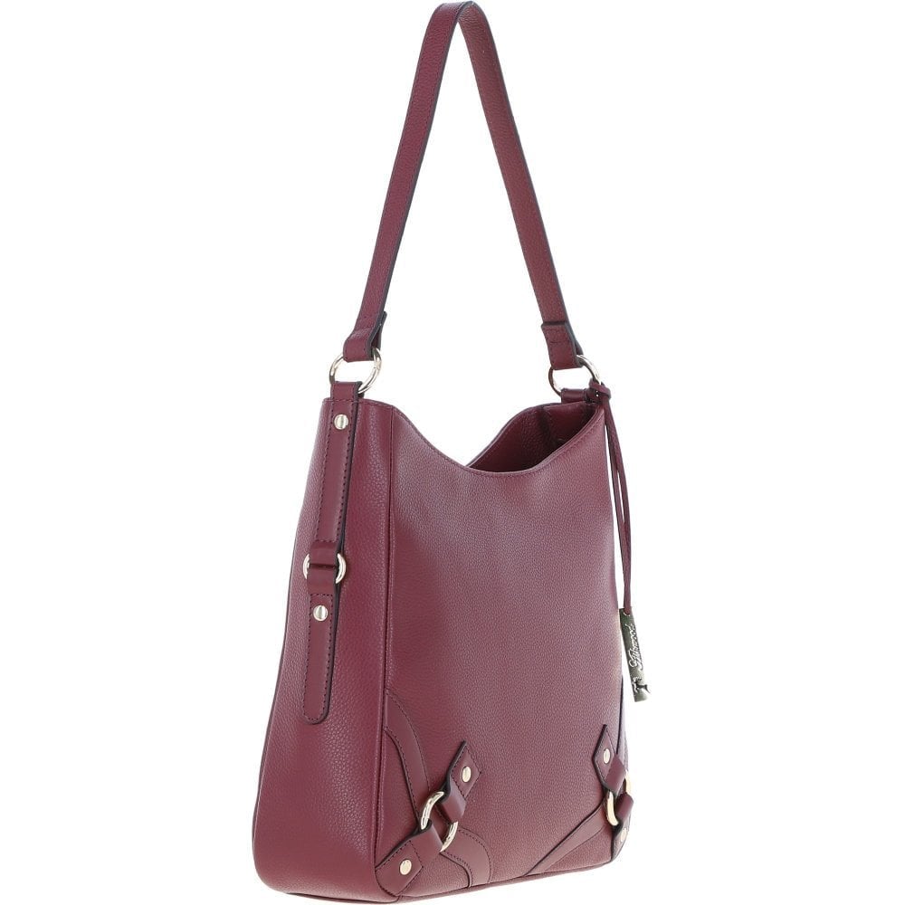Ashwood Z-77 Ashwood leather shoulder bag - Wine - image 002 |ww_colour=wine|ww_order=002|