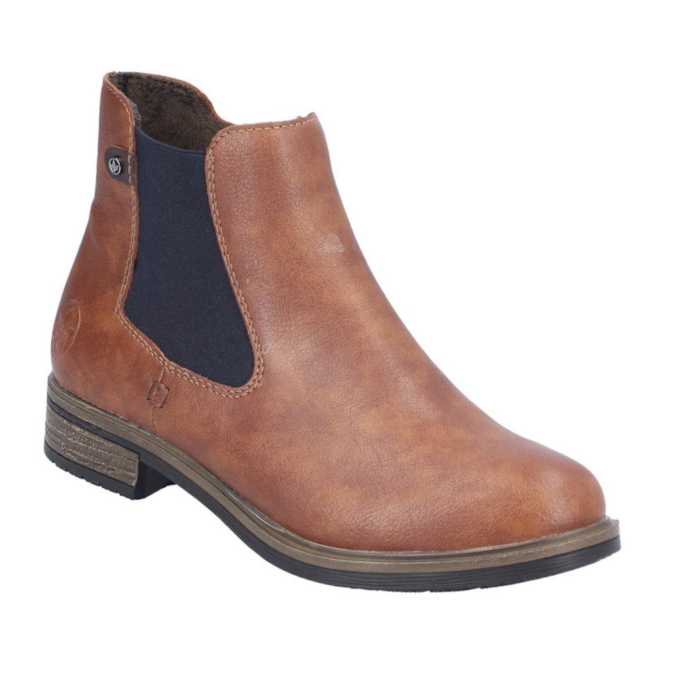 Rieker 72254 Casual zip-up Ankle Boot - Brown - image 001 |ww_colour=brown|ww_order=001|