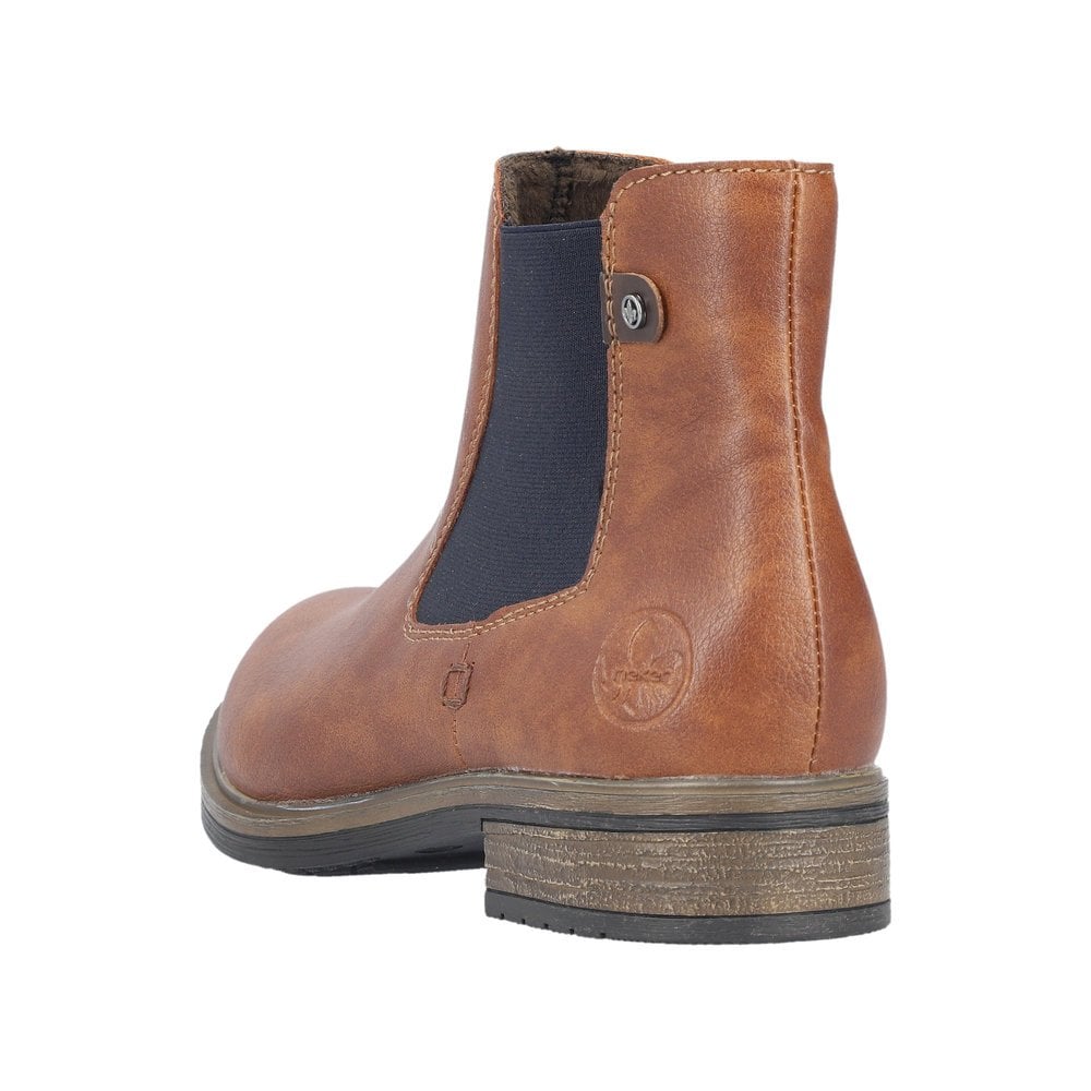 Rieker 72254 Casual zip-up Ankle Boot - Brown - image 003 |ww_colour=brown|ww_order=003|