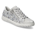 Rieker N0900 Lightweight Casual Lace Up/Zip Shoe - Silver - image 001 |ww_colour=silver|ww_order=001|