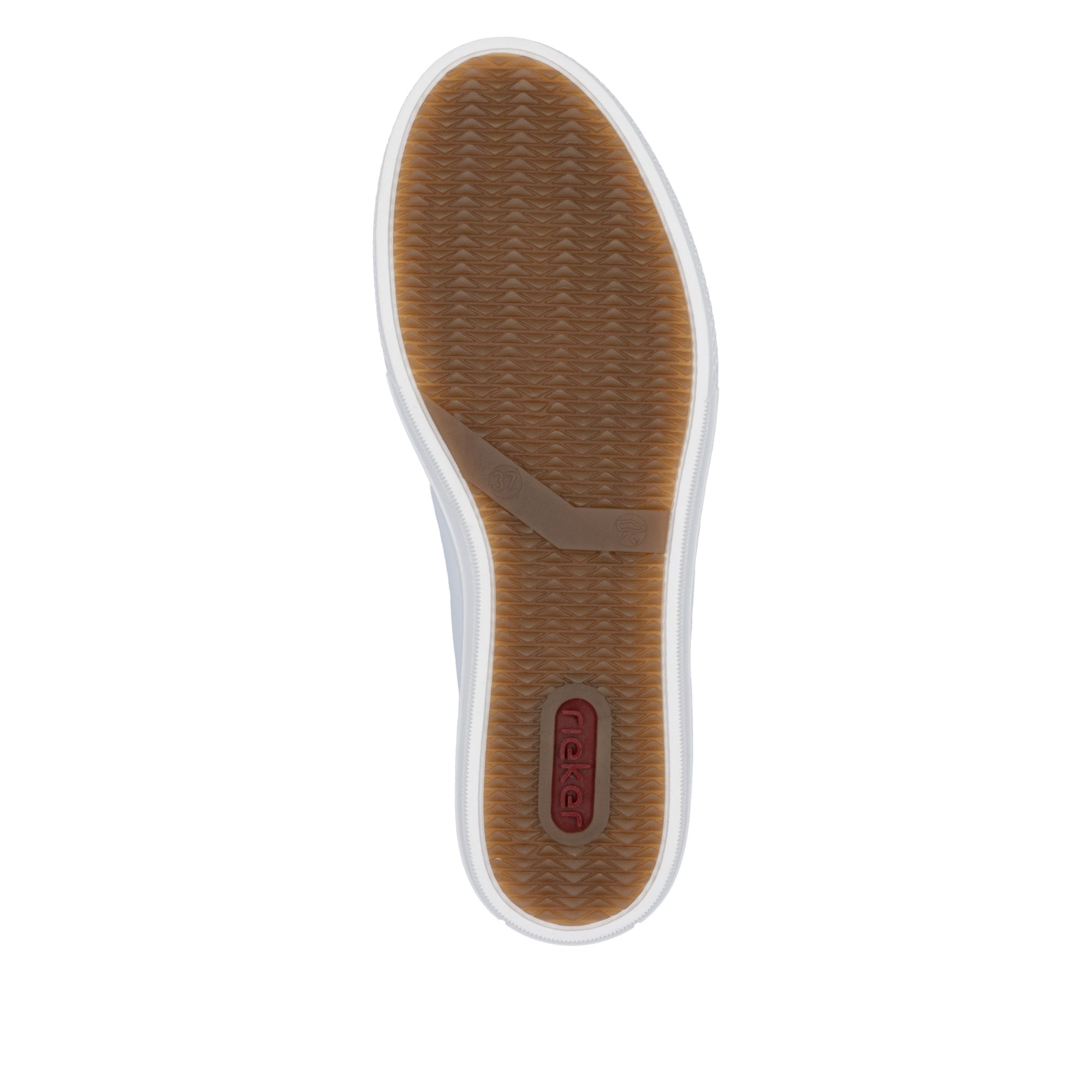 Rieker L59L1 - Lace Up & Zip Fastening Casual Shoe - White Silver - image 006 |ww_colour=white-silver|ww_order=006|