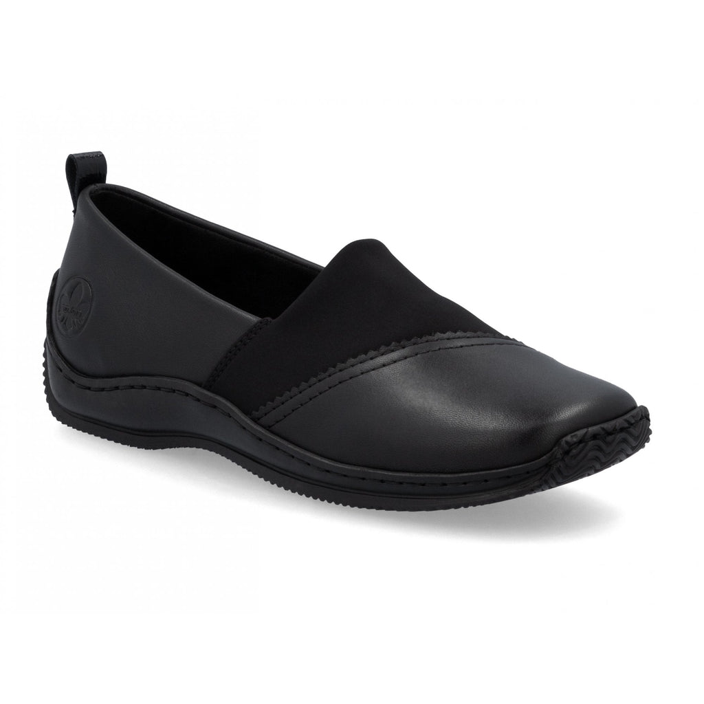 Rieker L1790 Slip-on Shoe - Black - image 001 |ww_colour=black|ww_order=001|
