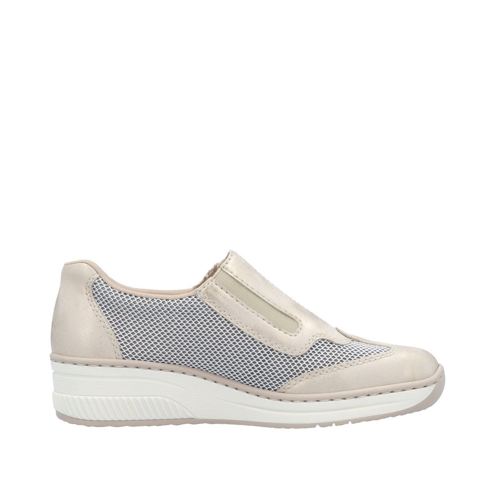 Rieker 48760 Zip Up Casual Shoe - Beige - image 003 |ww_colour=beige|ww_order=003|