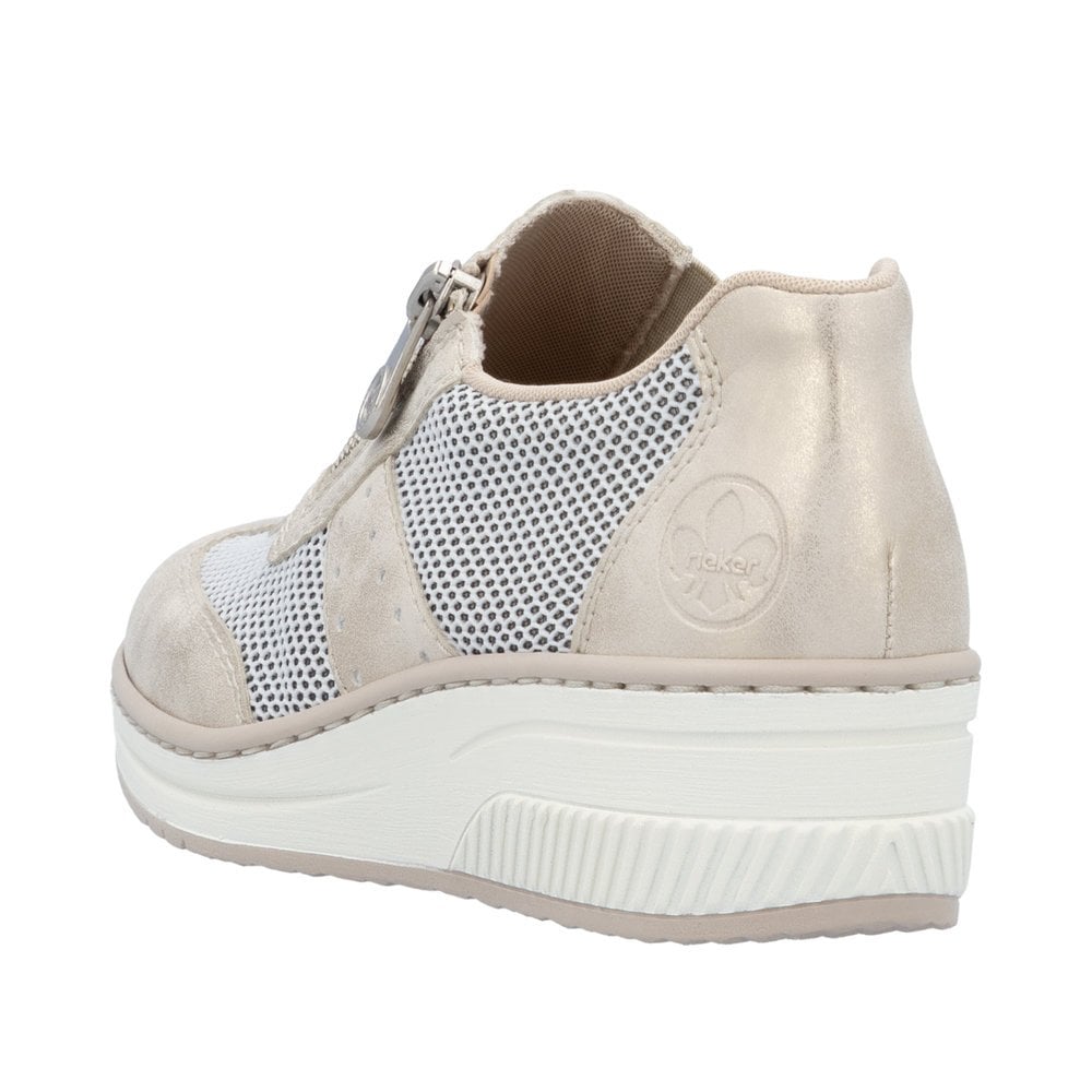 Rieker 48760 Zip Up Casual Shoe - Beige - image 004 |ww_colour=beige|ww_order=004|