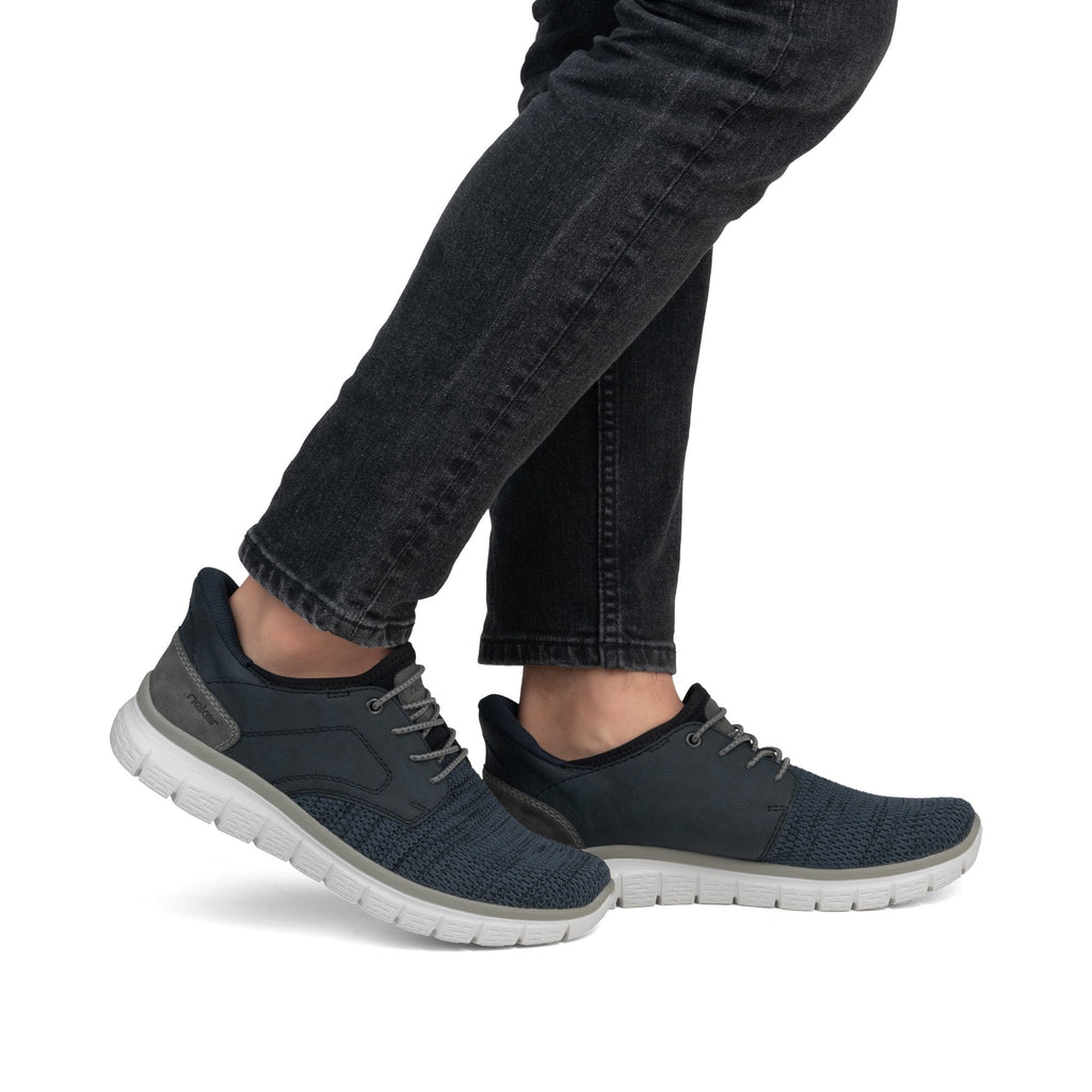 Rieker B6658 Slip On Trainers - Blue - image 003 |ww_colour=blue|ww_order=003|