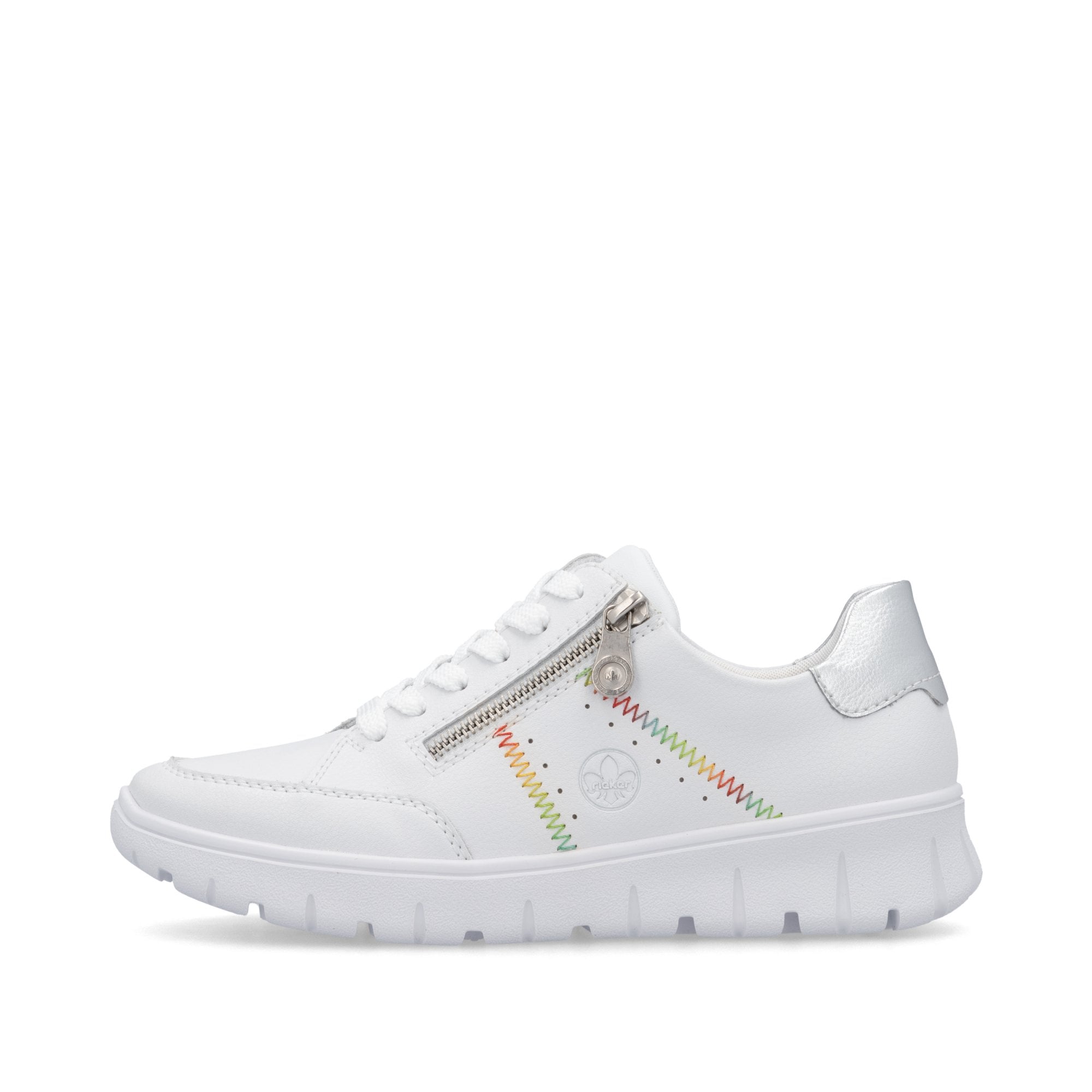 Rieker N1313 Lace Up Casual Shoe - White - image 007 |ww_colour=white|ww_order=007|