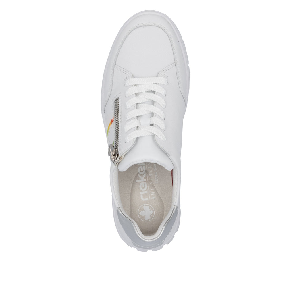 Rieker N1313 Lace Up Casual Shoe - White - image 009 |ww_colour=white|ww_order=009|