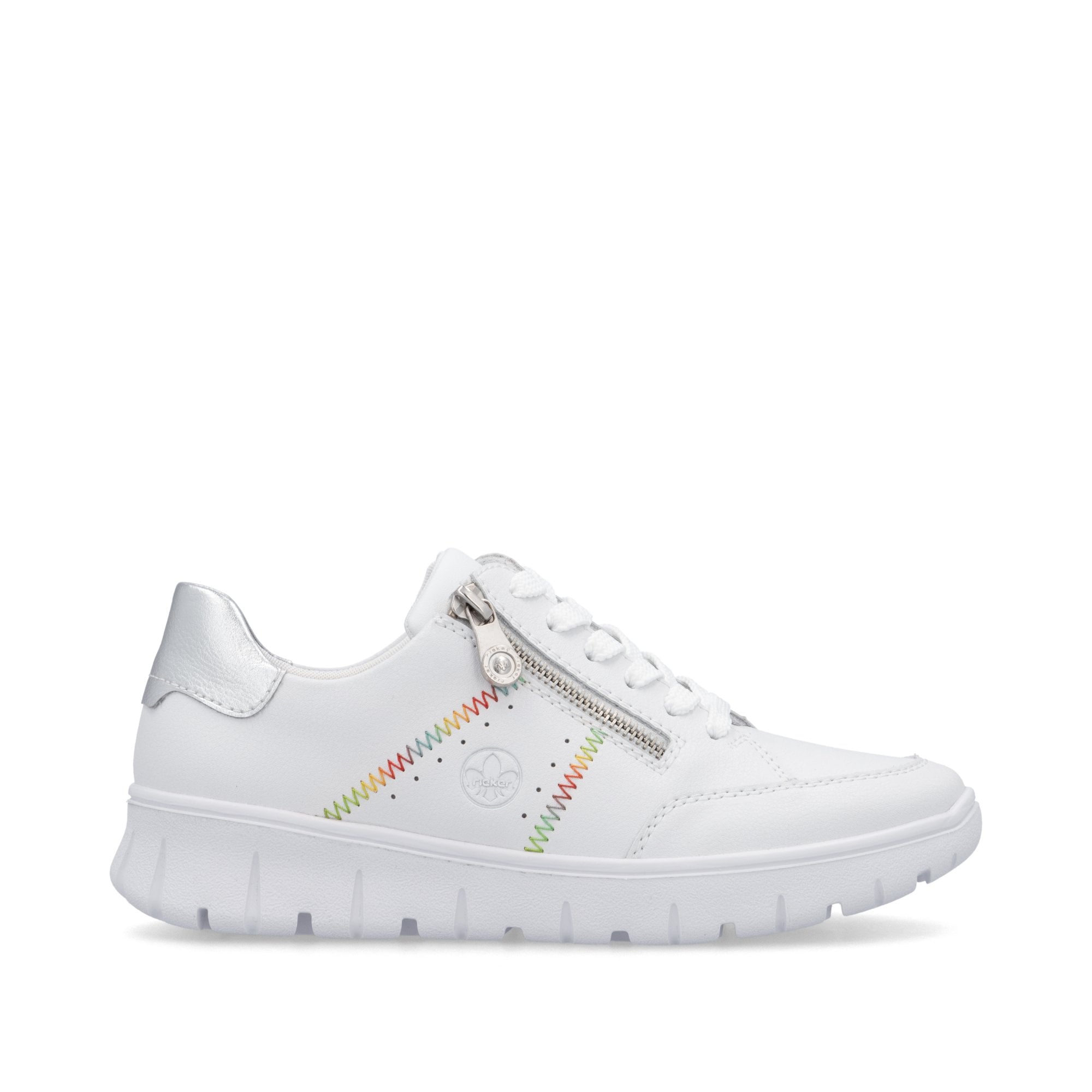 Rieker N1313 Lace Up Casual Shoe - White - image 010 |ww_colour=white|ww_order=010|