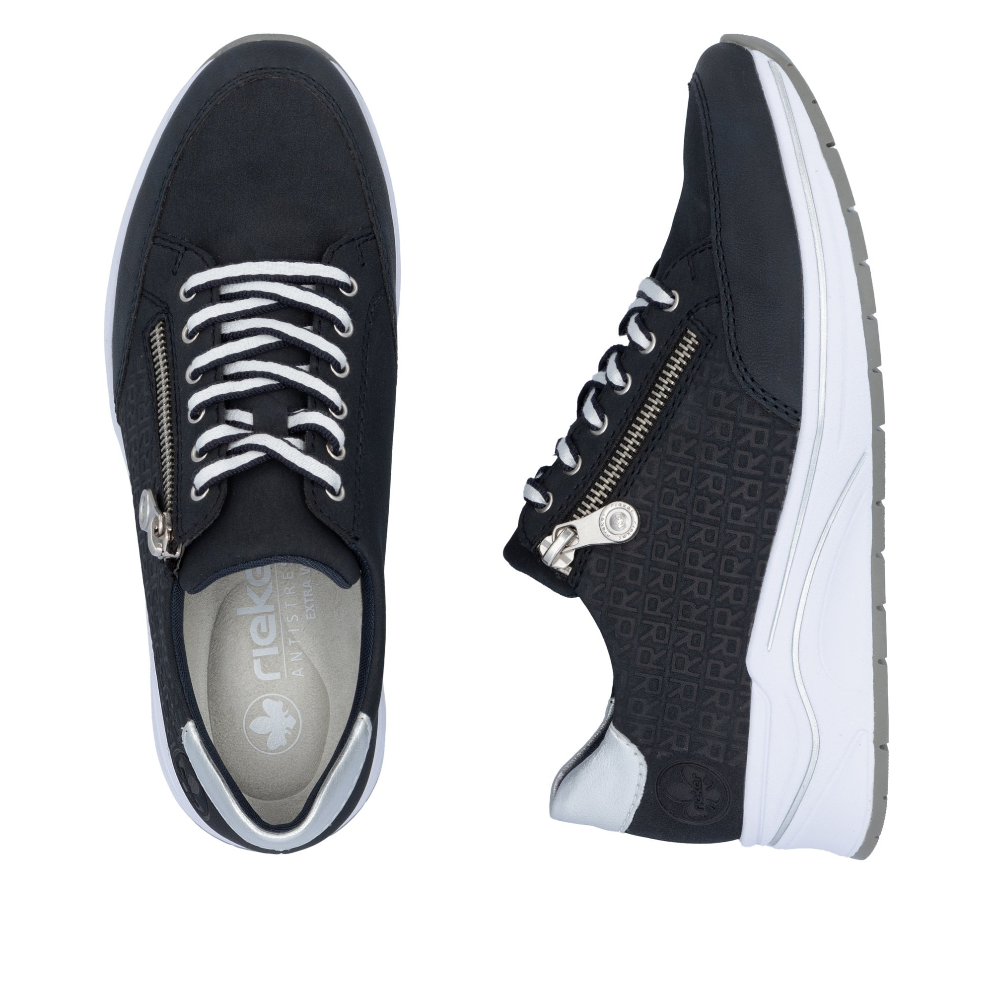 Rieker N9516 Casual Trainers - Blue - image 002 |ww_colour=blue|ww_order=002|
