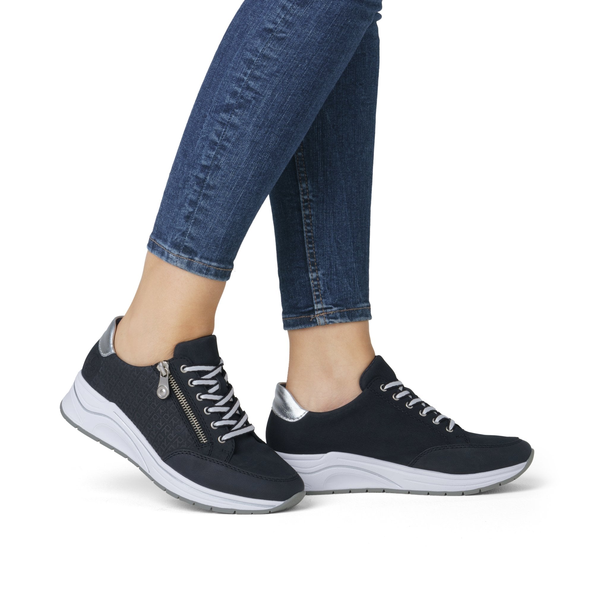Rieker N9516 Casual Trainers - Blue - image 003 |ww_colour=blue|ww_order=003|