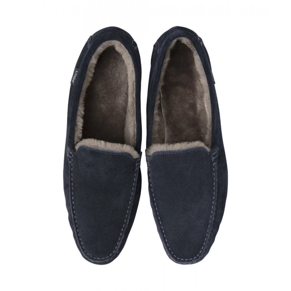 Loake Guards Men's Moccasin Style Slipper - Navy - image 002 |ww_colour=navy|ww_order=002|
