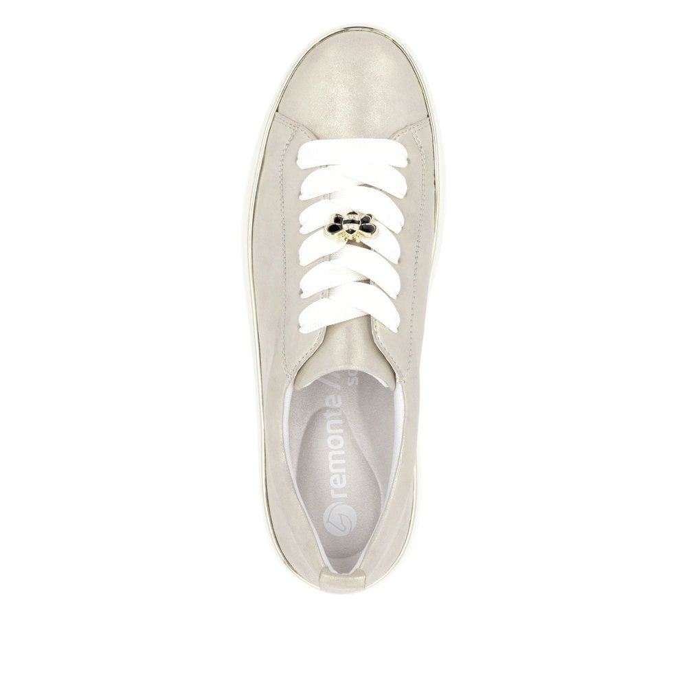 Remonte D1C03 Lace Up Casual Shoes Bee/Butterfly Accessory - Gold - image 005 |ww_colour=gold|ww_order=005|