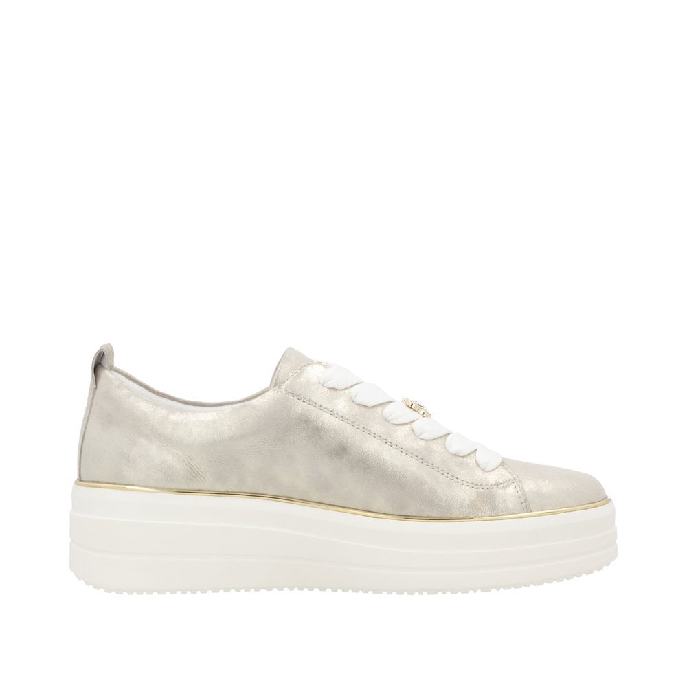 Remonte D1C03 Lace Up Casual Shoes Bee/Butterfly Accessory - Gold - image 006 |ww_colour=gold|ww_order=006|