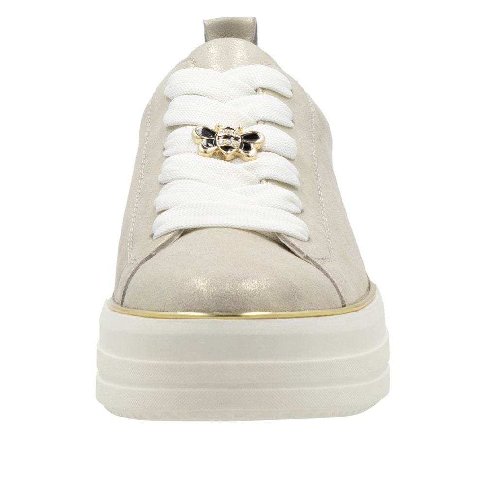 Remonte D1C03 Lace Up Casual Shoes Bee/Butterfly Accessory - Gold - image 009 |ww_colour=gold|ww_order=009|