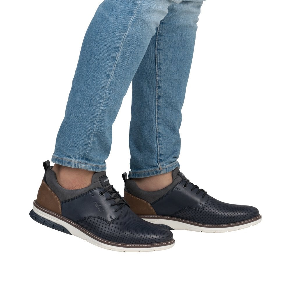 Rieker 14450 Men's Slip-on Shoe - Blue - image 002 |ww_colour=blue|ww_order=002|