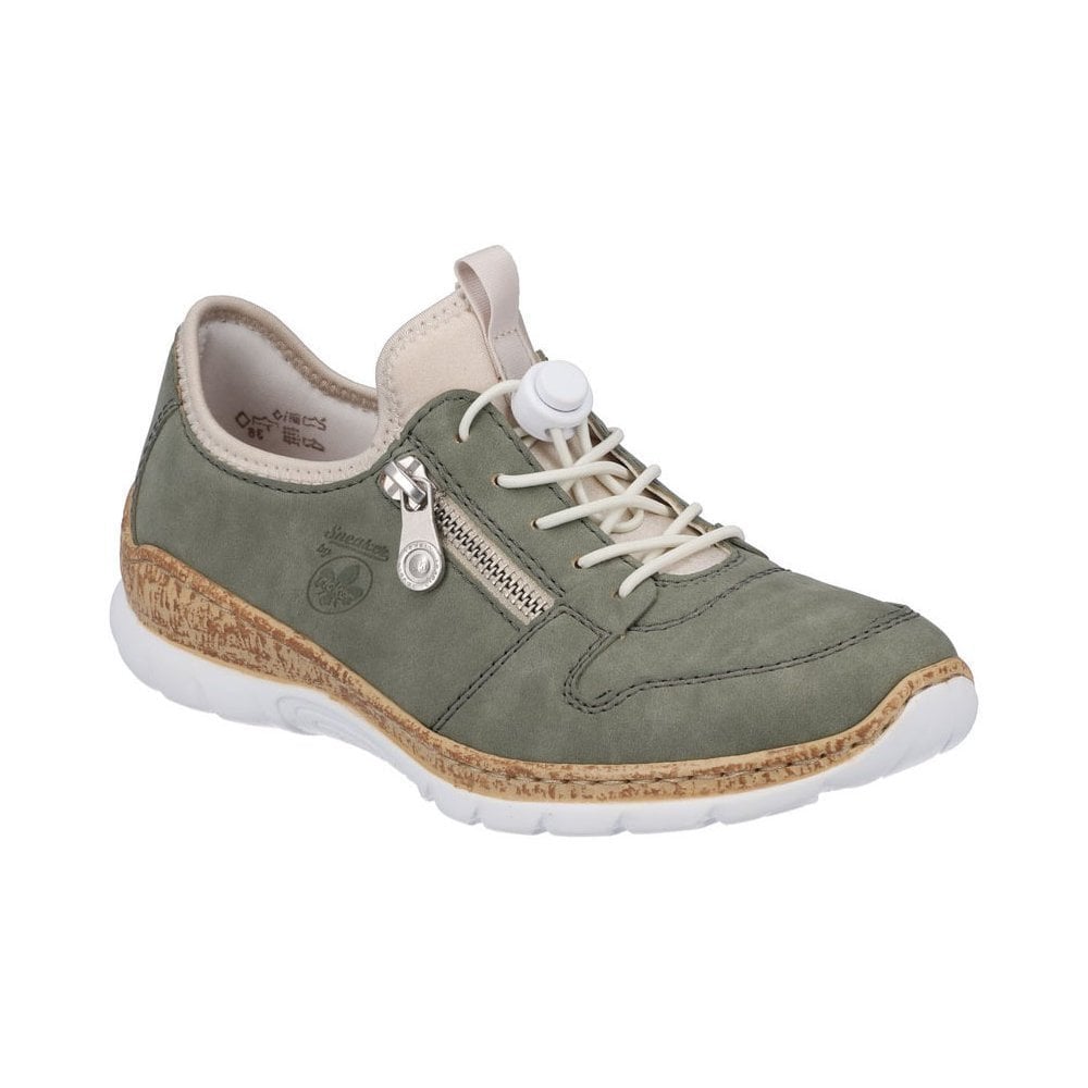 Rieker N42G0 Slip On Shoe - Green - image 001 |ww_colour=green|ww_order=001|