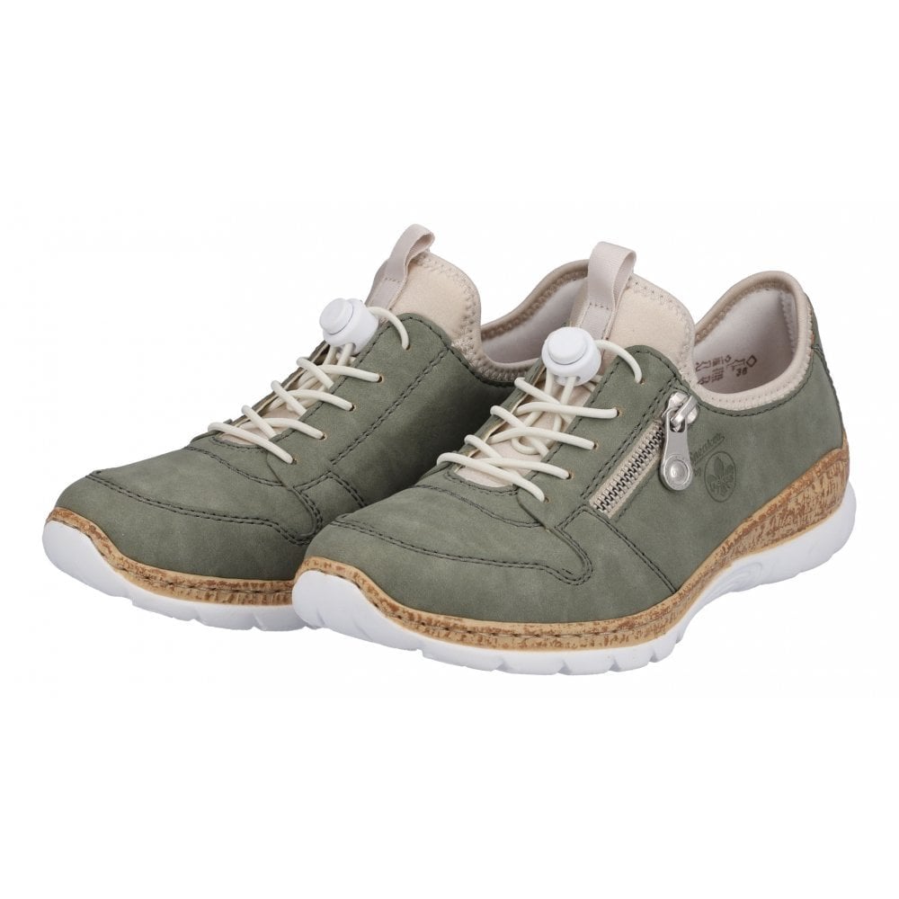 Rieker N42G0 Slip On Shoe - Green - image 005 |ww_colour=green|ww_order=005|