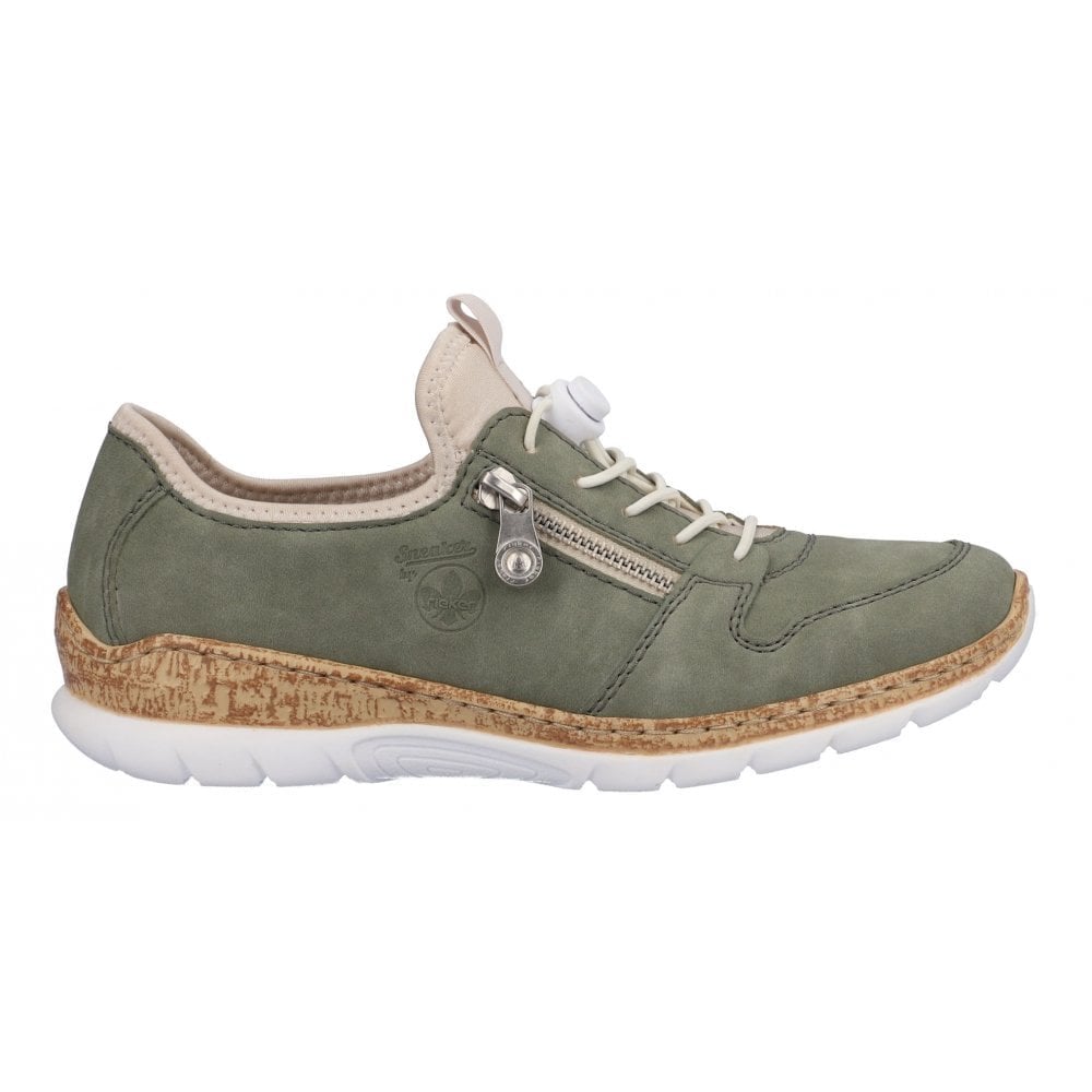 Rieker N42G0 Slip On Shoe - Green - image 006 |ww_colour=green|ww_order=006|