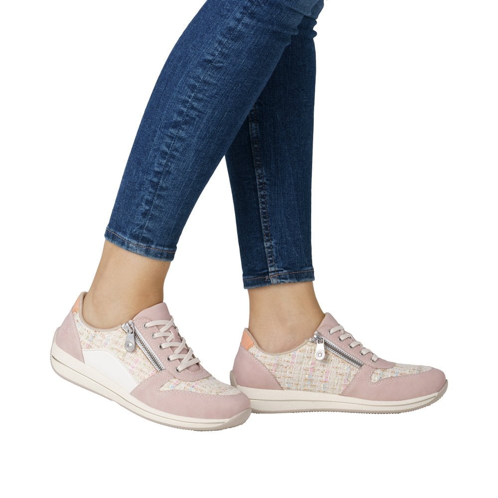 Rieker N1100 Casual Shoe - Pink - image 006 |ww_colour=pink|ww_order=006|