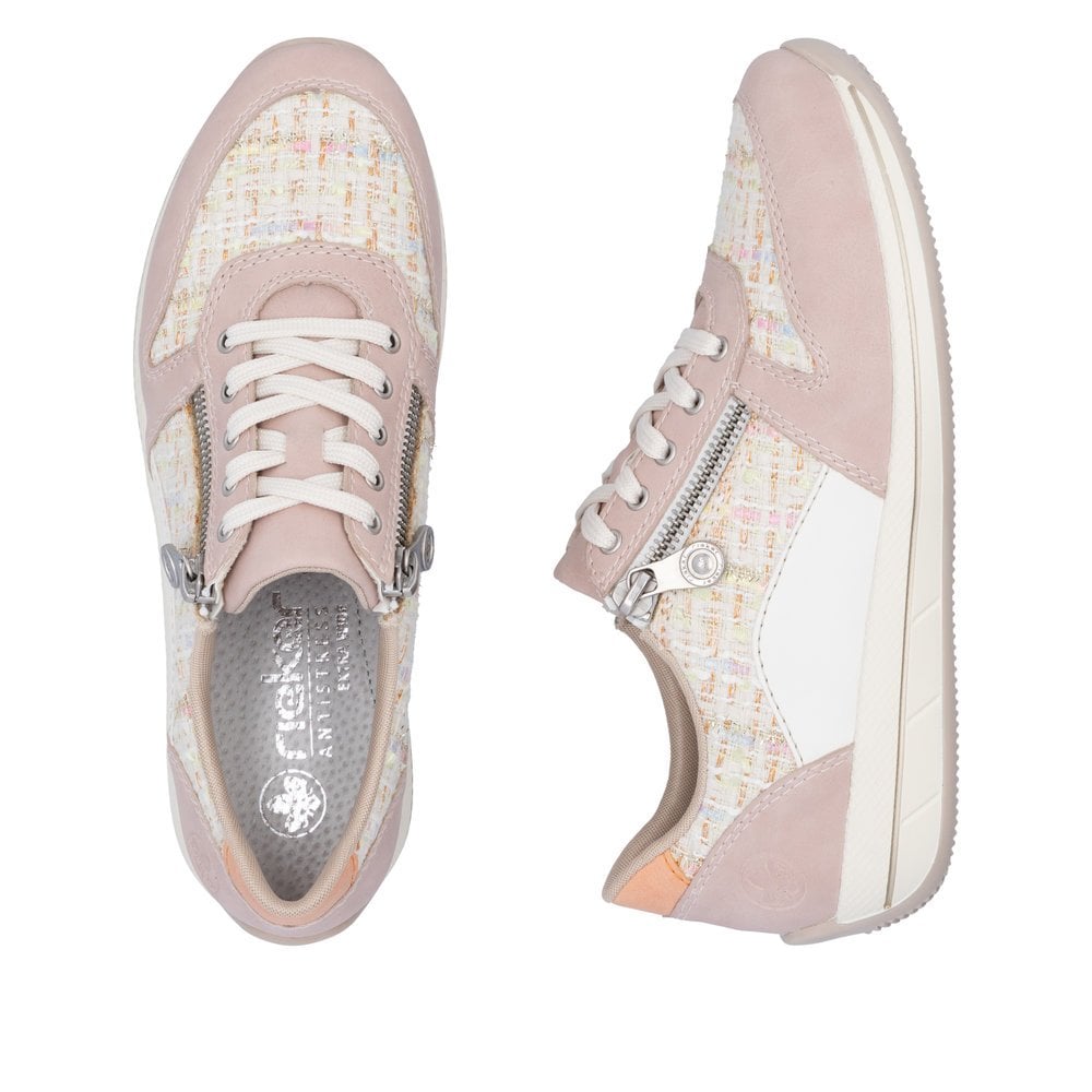 Rieker N1100 Casual Shoe - Pink - image 009 |ww_colour=pink|ww_order=009|